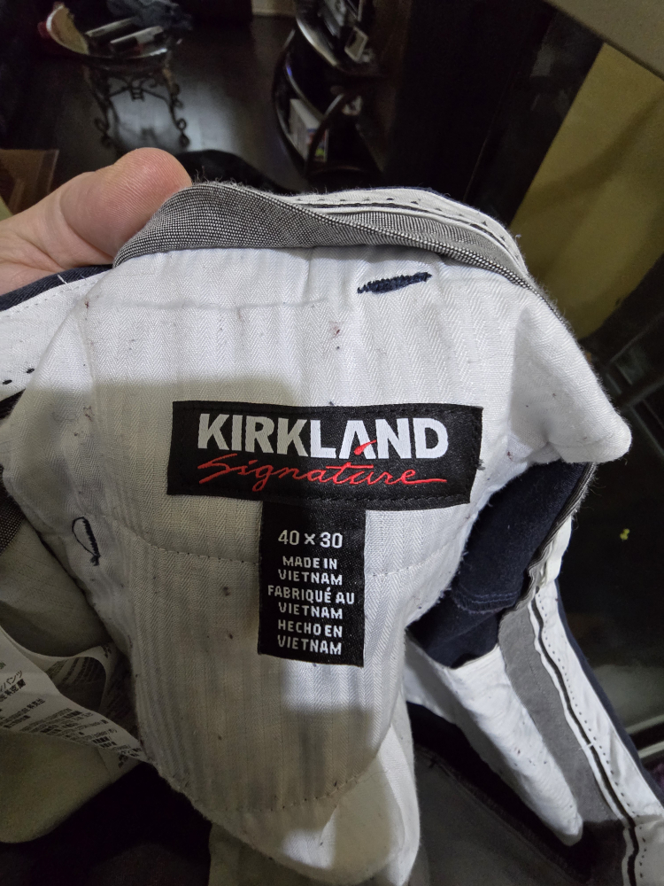 Kirkland Brand Mens Dress Pants - Size 40x30 image indicator(8)
