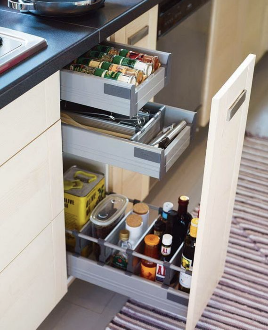 Pull Out Drawers and Recycling Center - Ikea