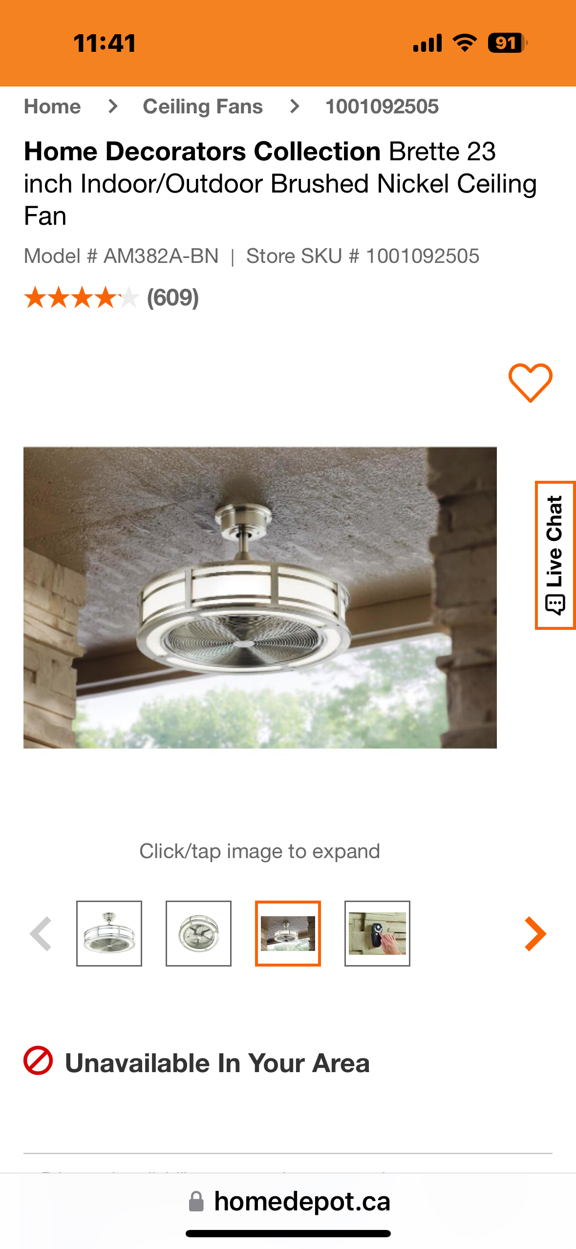 Indoor/Outdoor Fan Light - photo 3