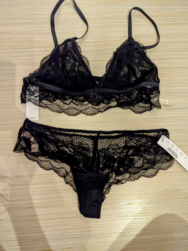 BNWT JCrew Black Lace Underwear Set 🥕 image indicator(2)
