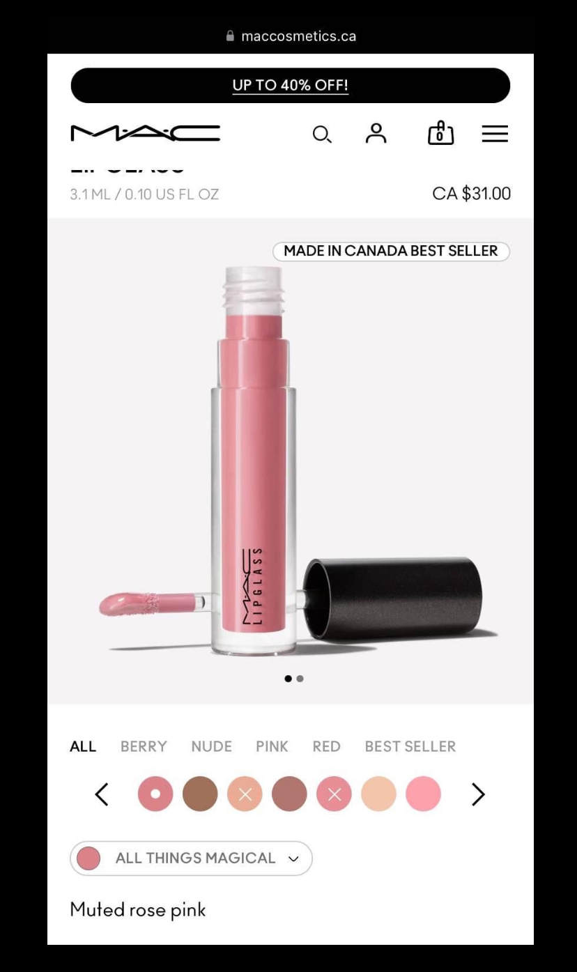 M•A•C Lipsticks, Lipgloss & Makeup Bag (Full sizes) image indicator(3)