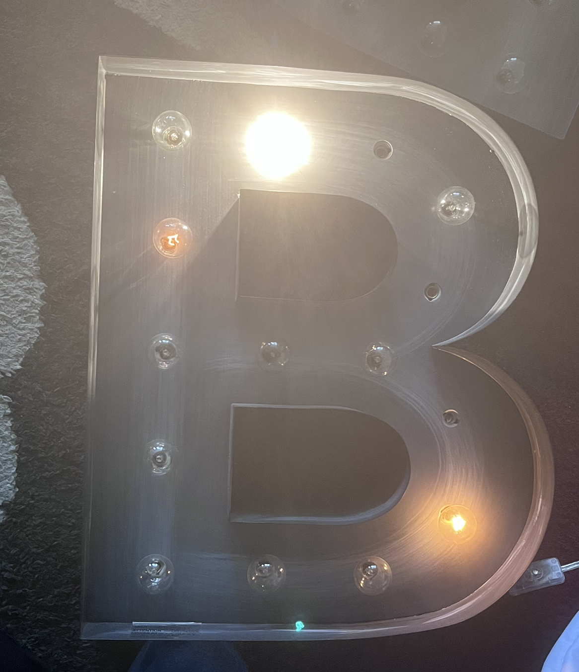 Weathered metal vintage letters. - photo 3