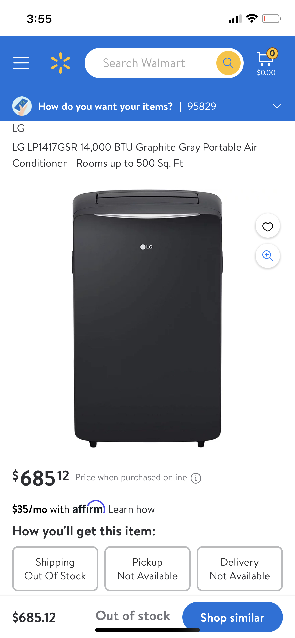 14 000 BTU LG Air Conditioner, Humidifier and Fan image indicator(3)