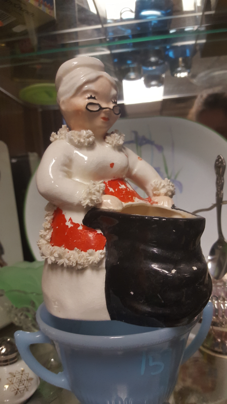 vintage ceramic mrs clause