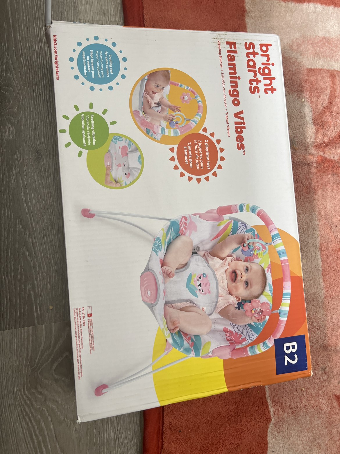 Vibrating Bounce Seat for baby+free bottle stand