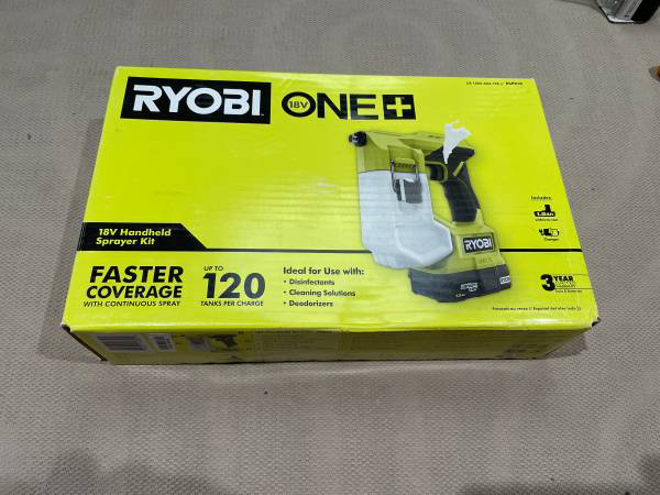 Ryobi 18V Handheld Sprayer Kit thumbnail