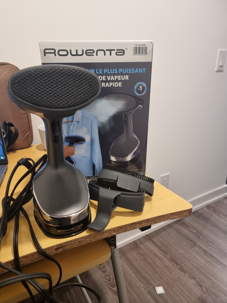 rowenta steamer available for pick up on April 10th
