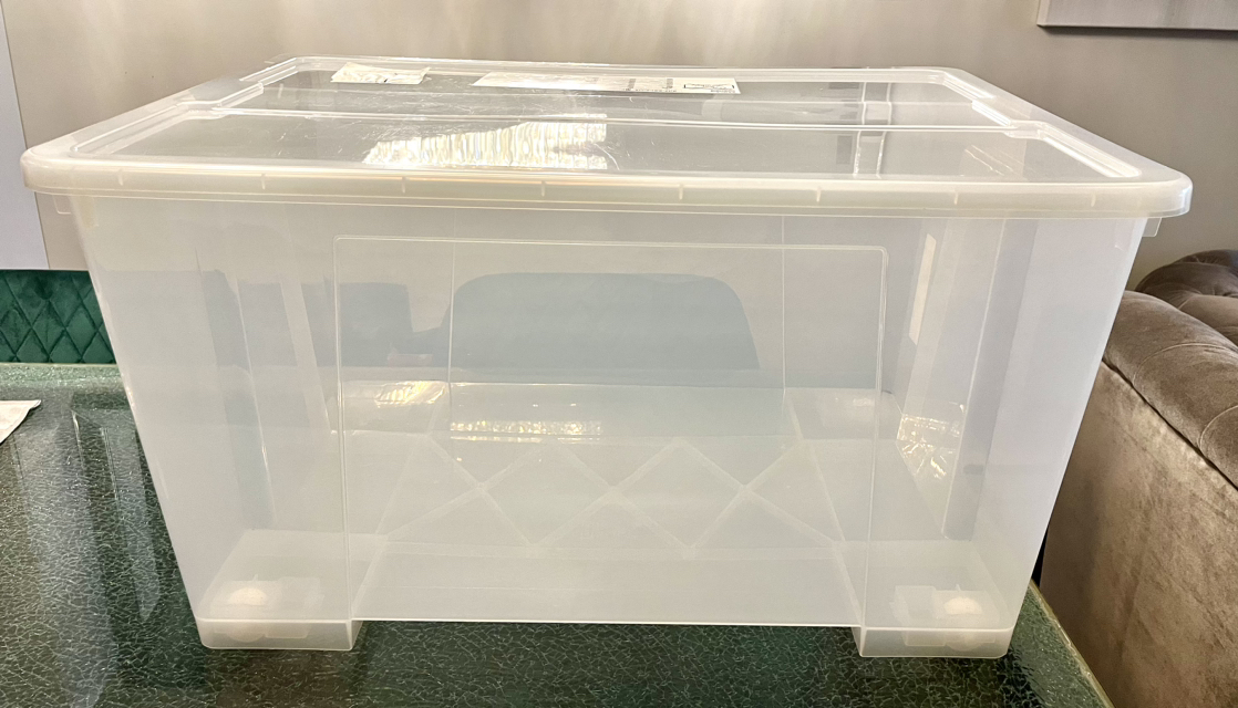 Clear Storage Container With Wheels