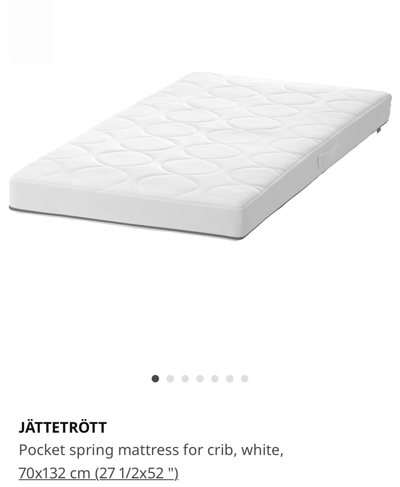 Crib IKEA with mattress - photo 4