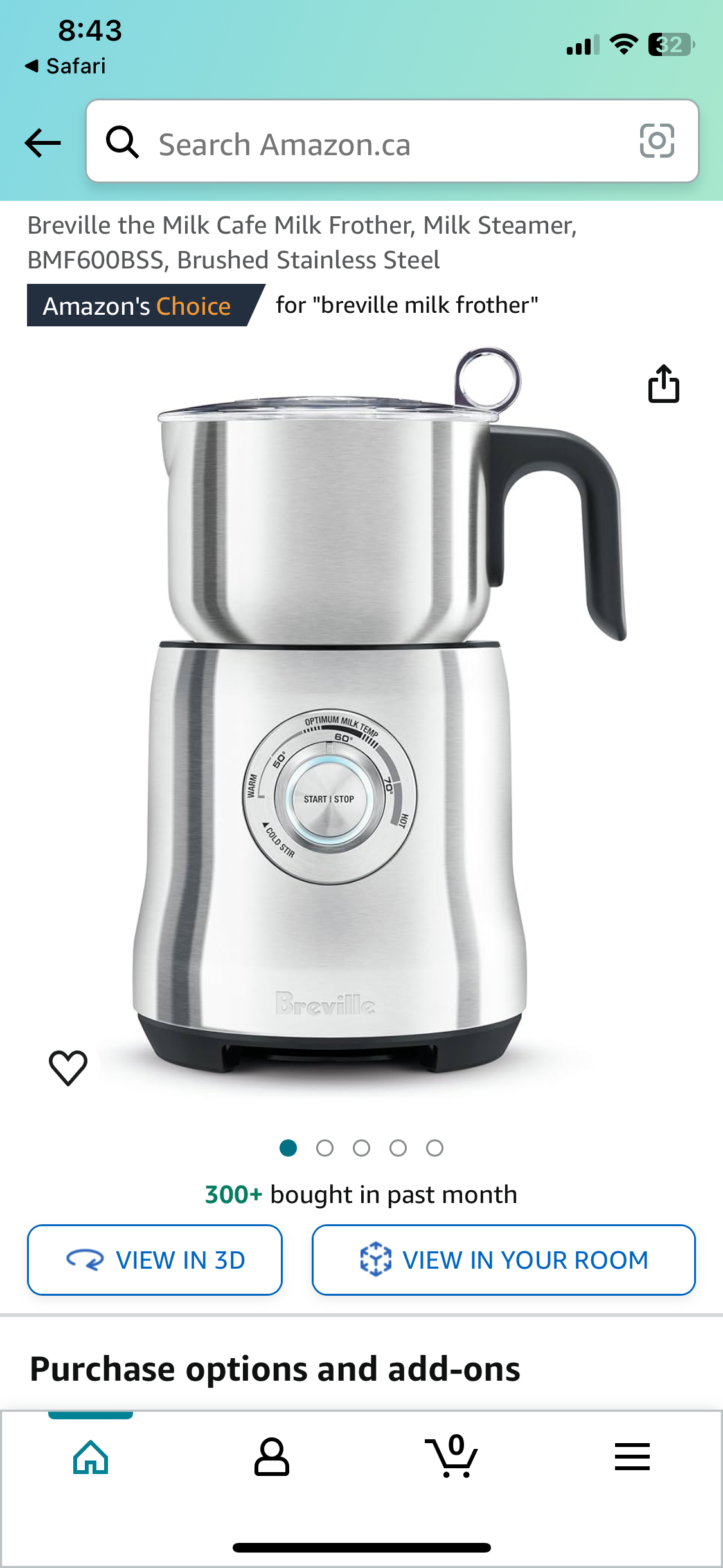 Breville milk steamer