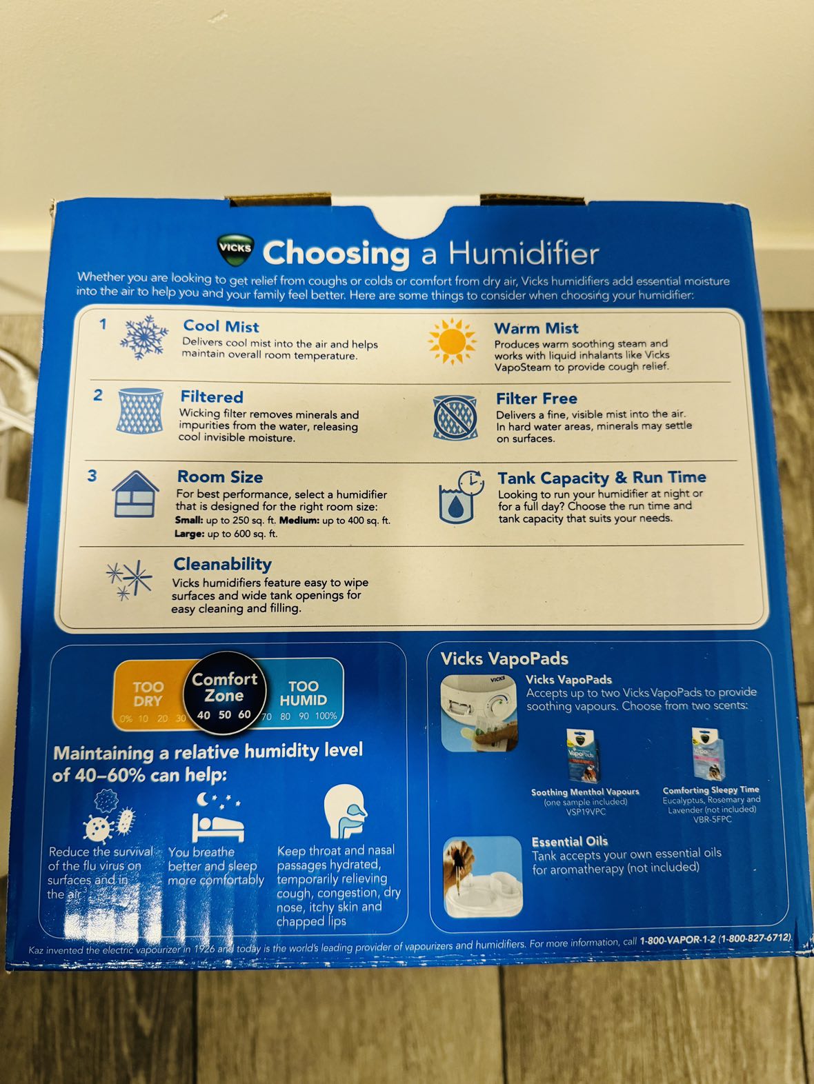 Vicks Cool Mist Humidifier with Night Light - photo 3