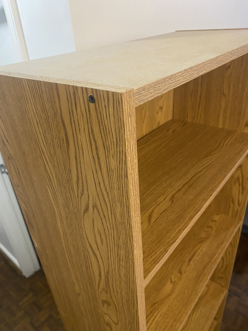 Wooden Tall Adjustable Shelf / Bookcase / Bookshelves - photo 3