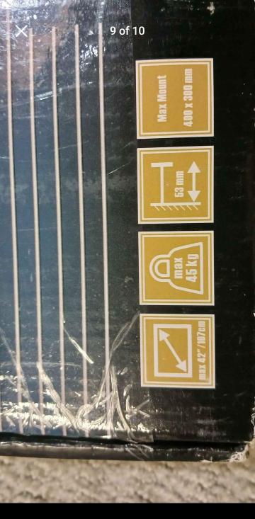 brand new tiger Clow wall mount, TV size 23" to42" image indicator(9)