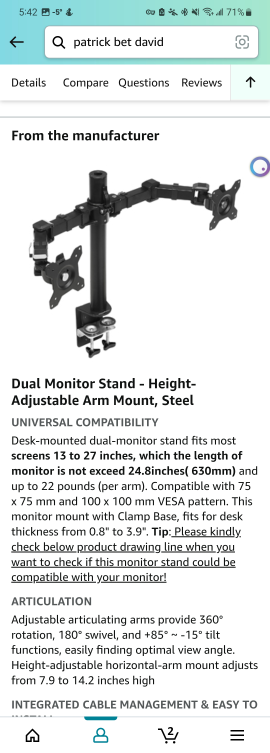 Dual Monitor Arm - photo 3