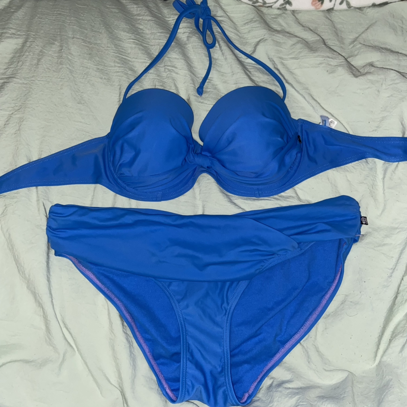 La Vie en Rose bikini blue 2 piece size Large thumbnail