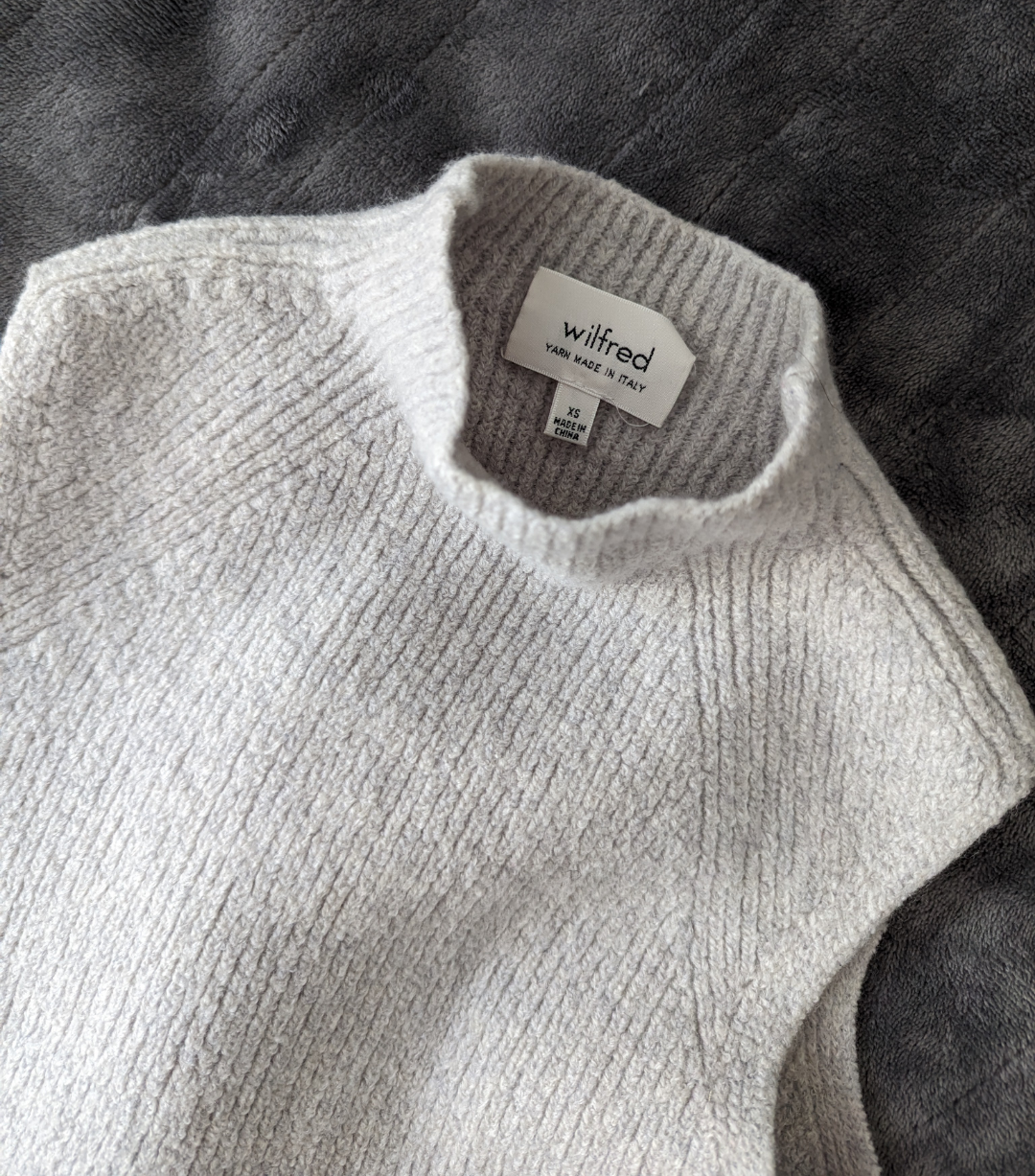 Wilfred Grey Sleeveless Wool Top