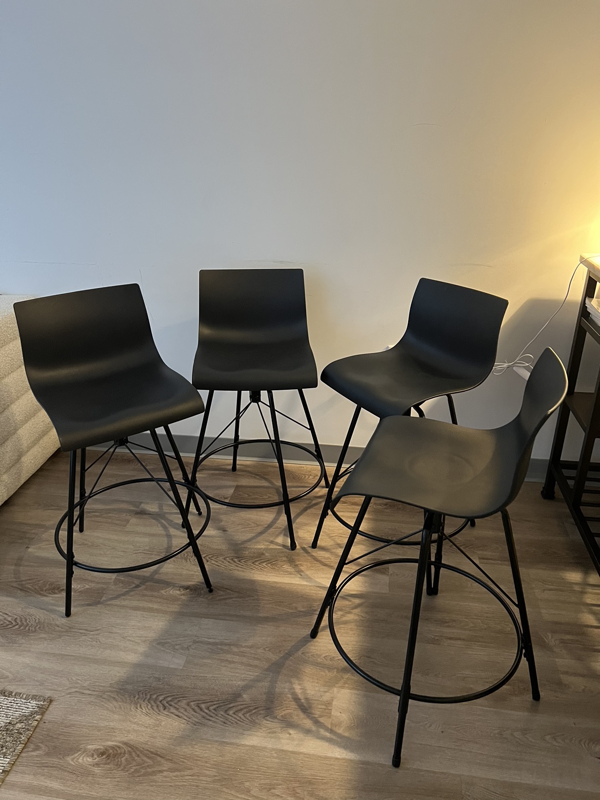 Moving Sale - black counter stools (set of 4)