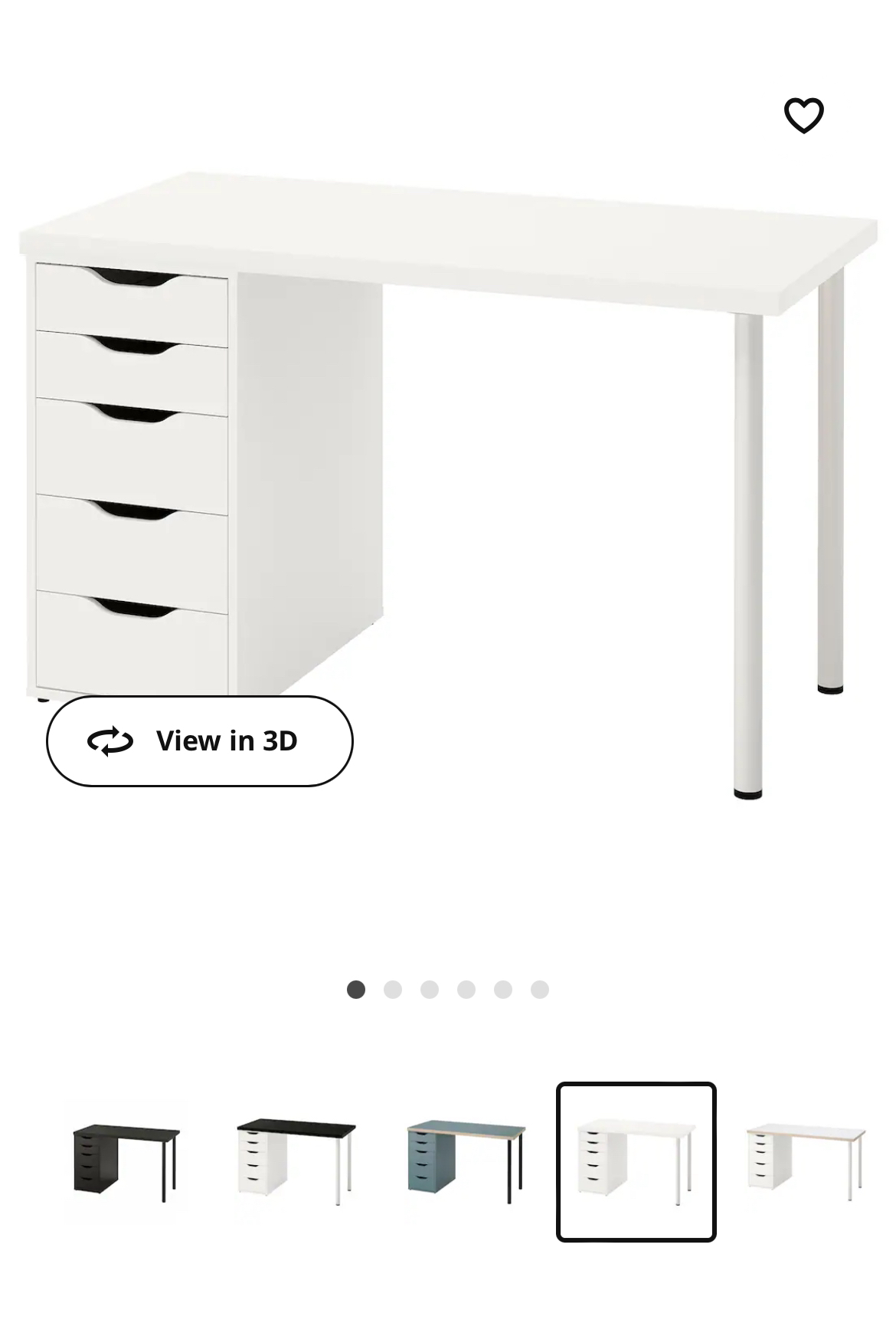 Assembled ikea desk with drawer LAGKAPTEN / ALEX