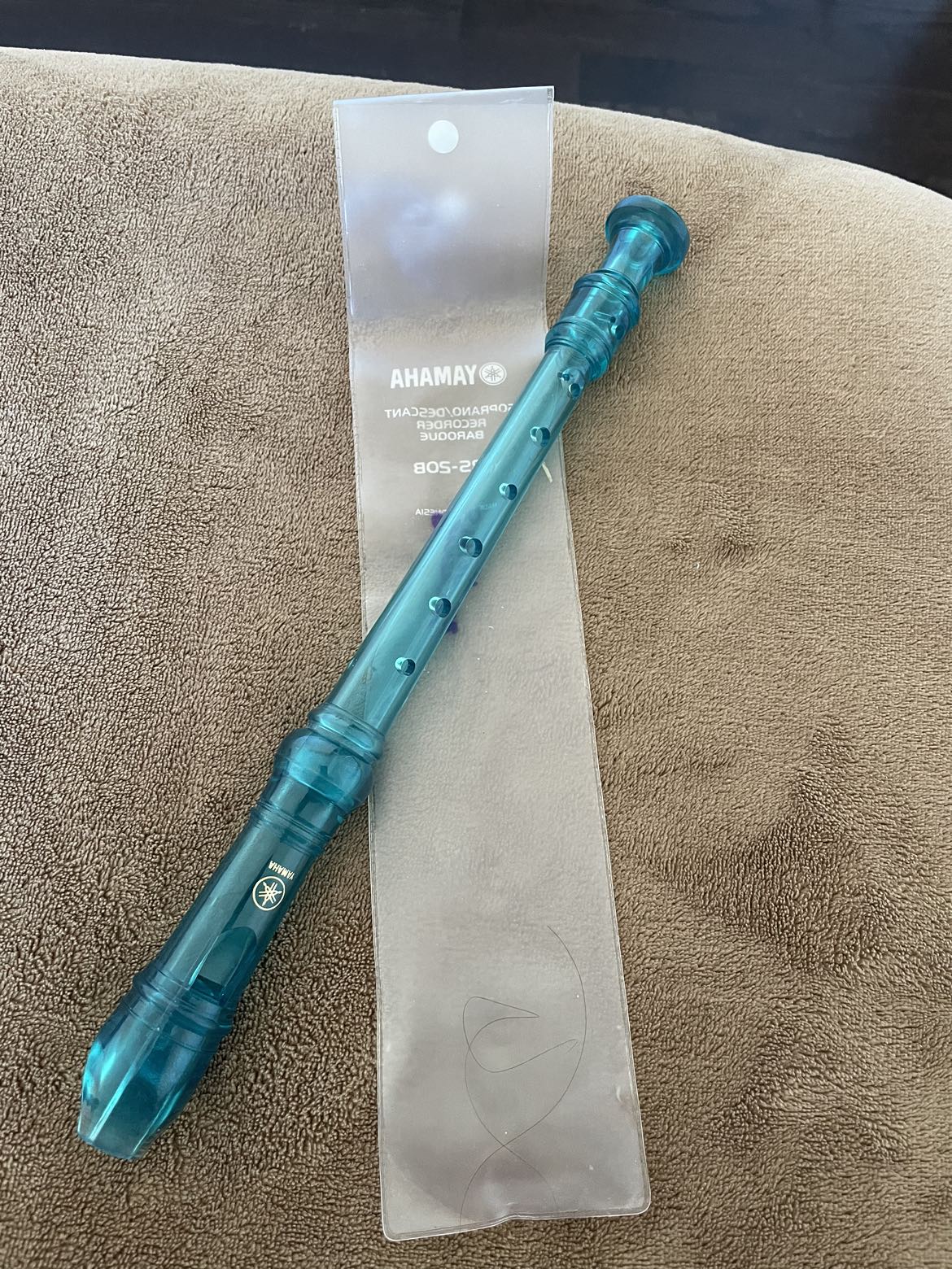 Yamaha Soprano/Descant Recorder YRS-20B Translucent With Bag thumbnail