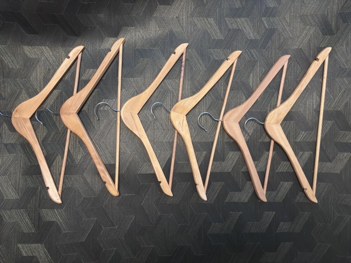 6 x Wooden Clothing Hangers
