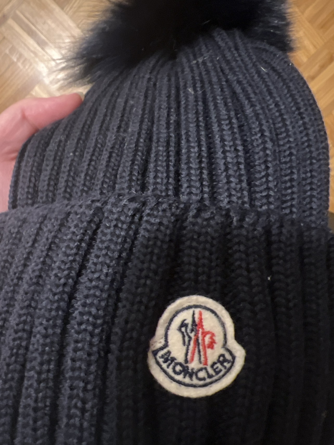 Moncler Berretto fox fur pom pom hat image indicator(5)