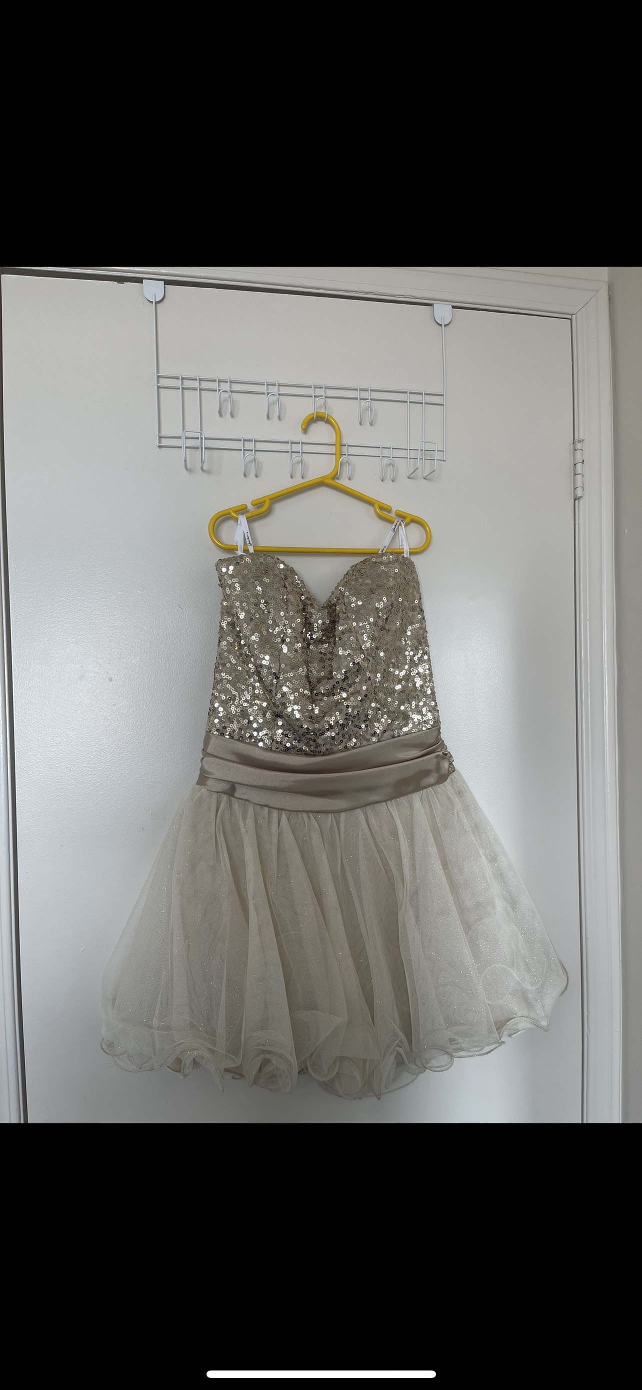 Gold Sequin Prom Dress thumbnail