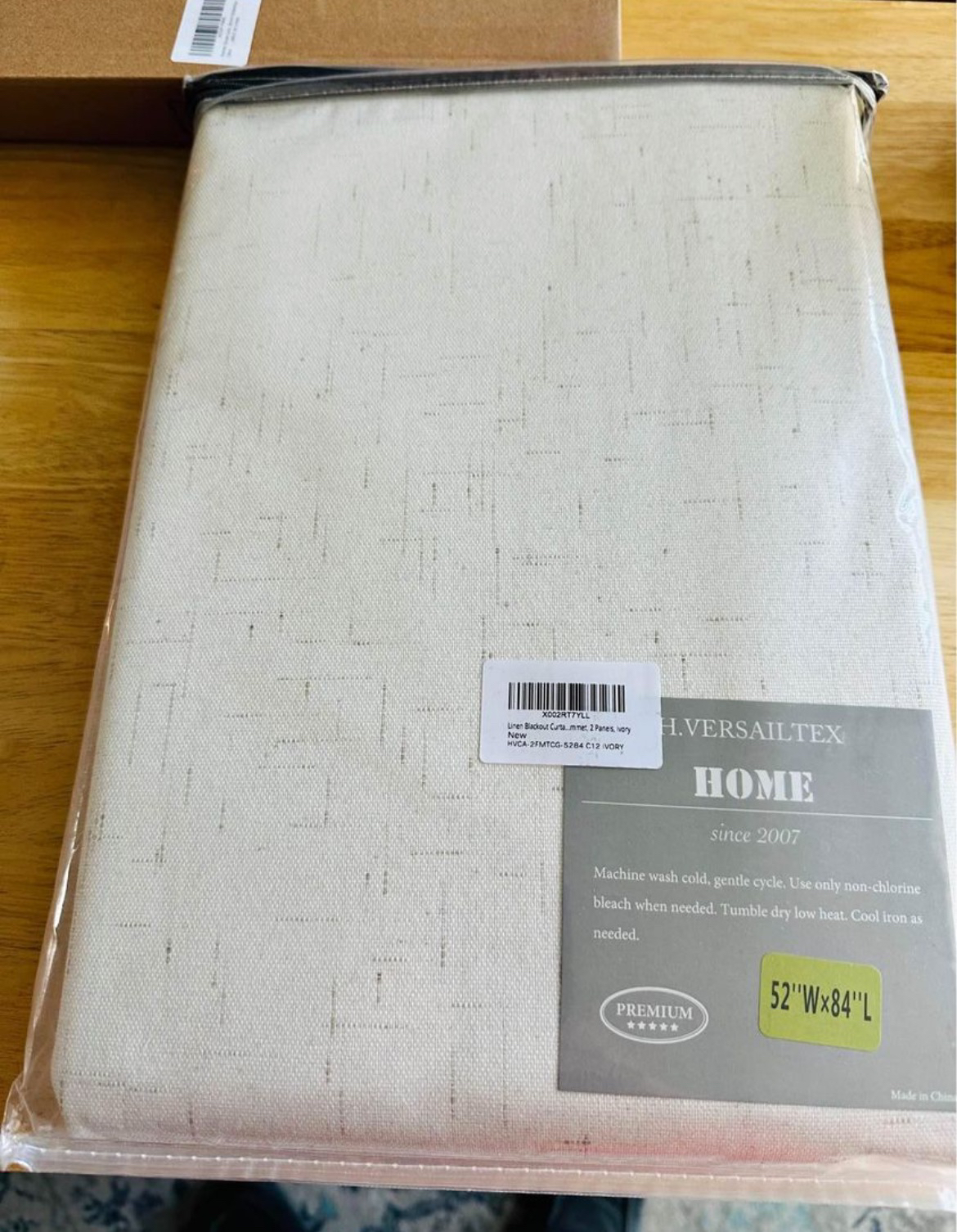 Linen Blackout Curtains - Ivory thumbnail