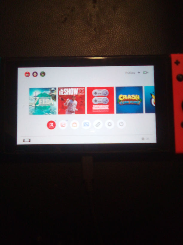 Nintendo switch with box charger dock three games - photo 2