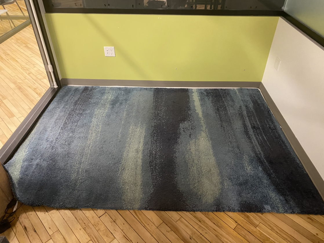 Ikea blue area rug thumbnail