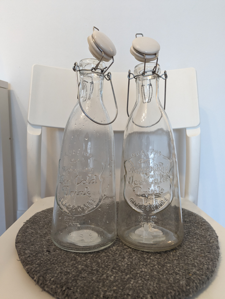 glass bottles