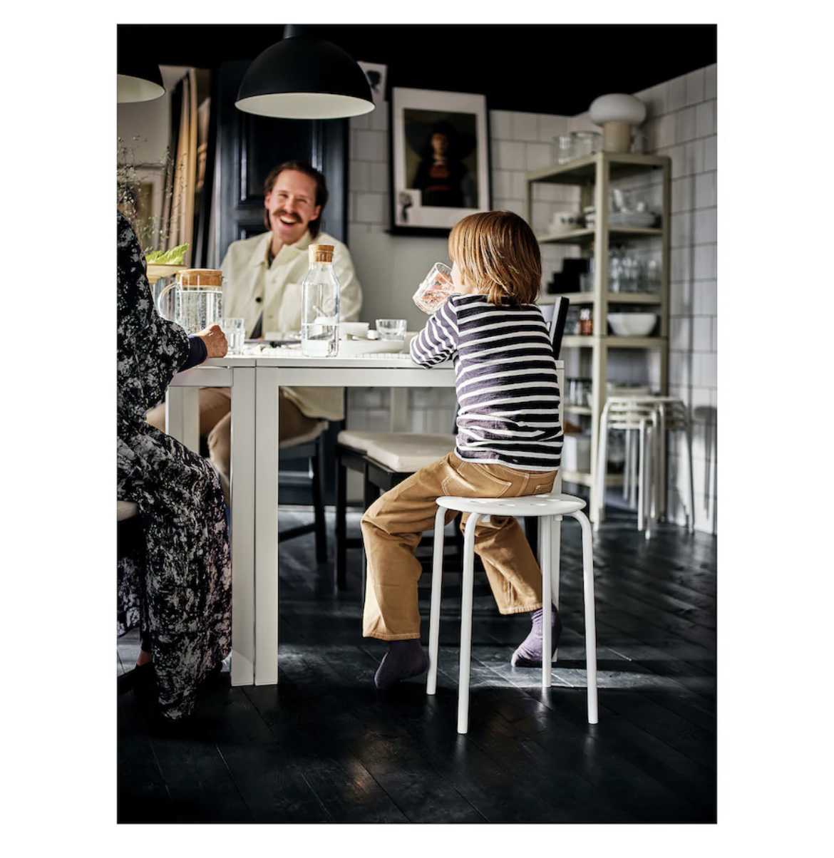 Ikea - MARIUS Stool, white, 45 cm (17 3/4 ") - photo 4