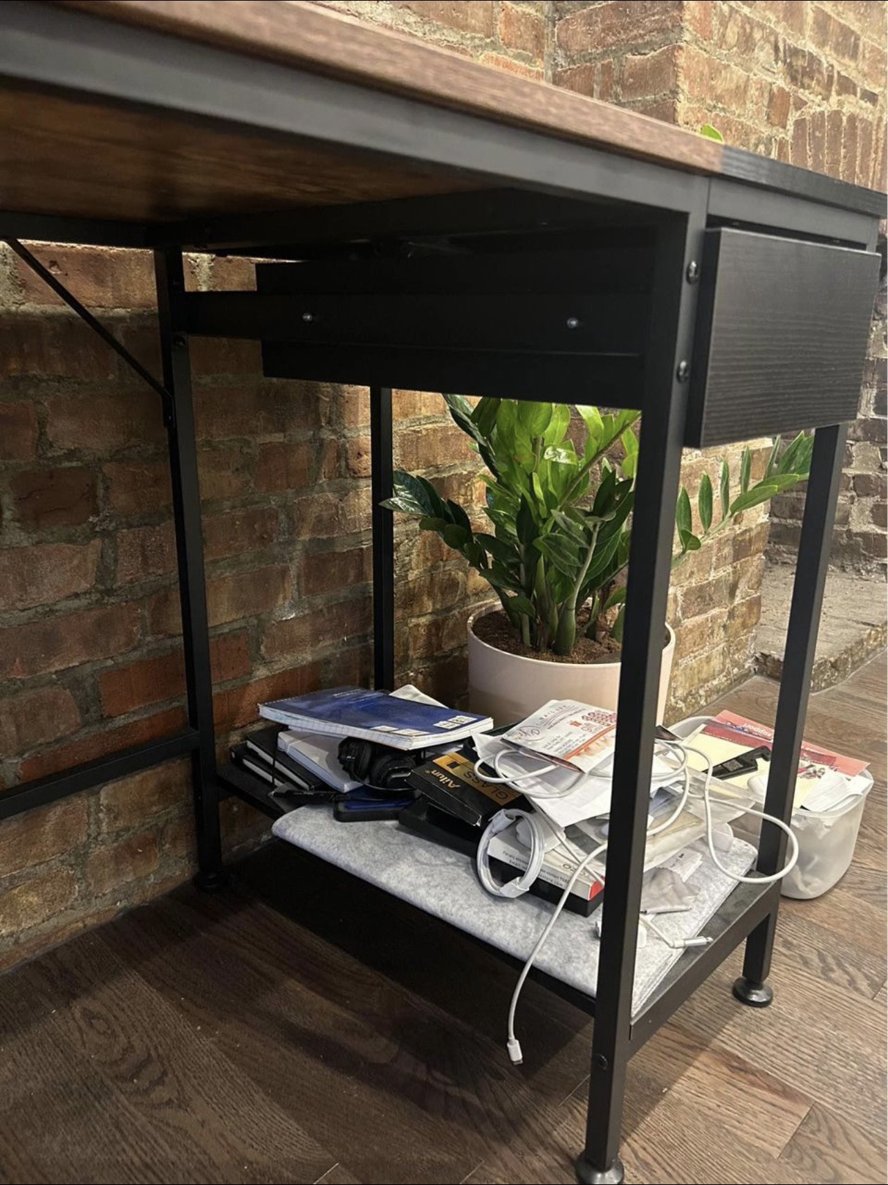Home office desk with storage and drawer - photo 2