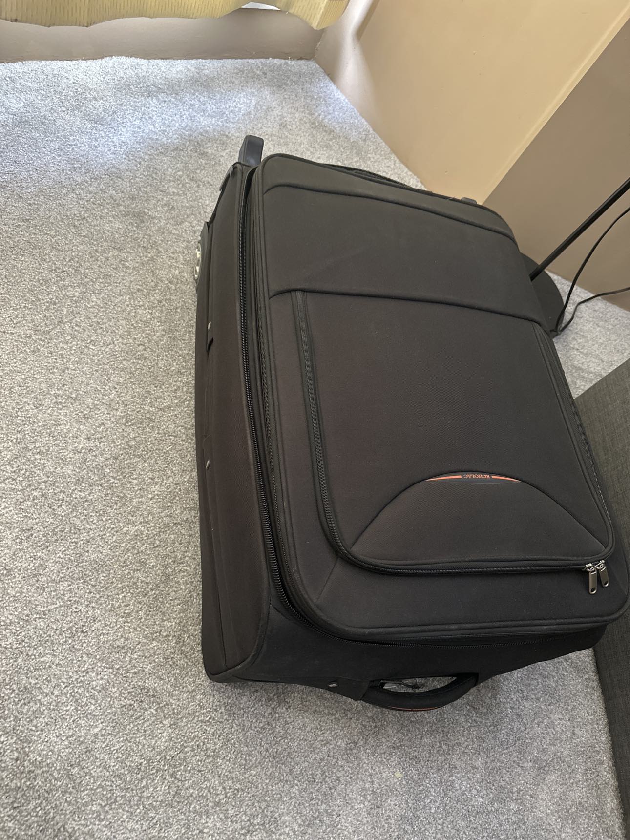 Black full size trolley luggage - photo 3