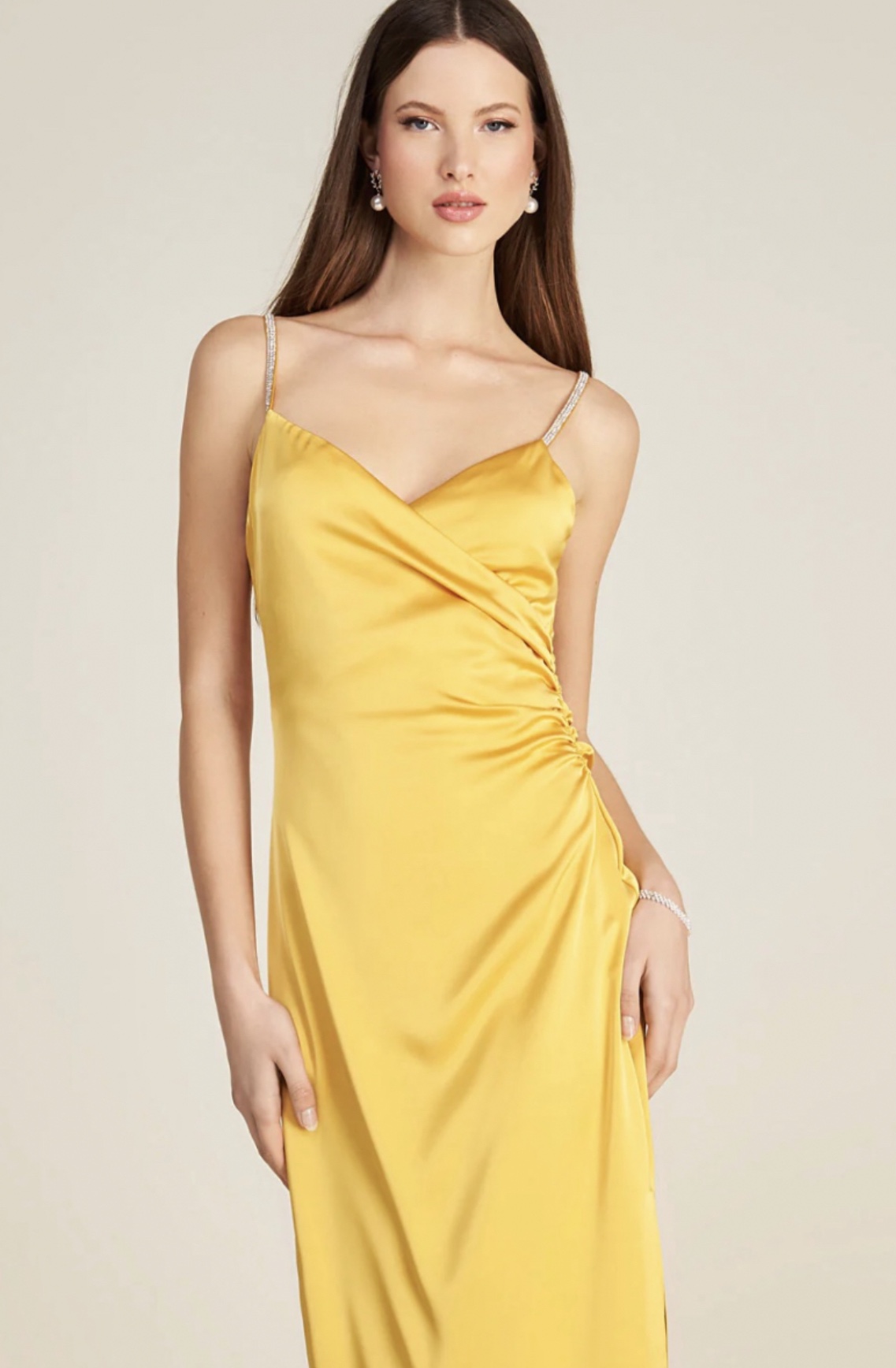 NWT Satin Yellow Dress - photo 2