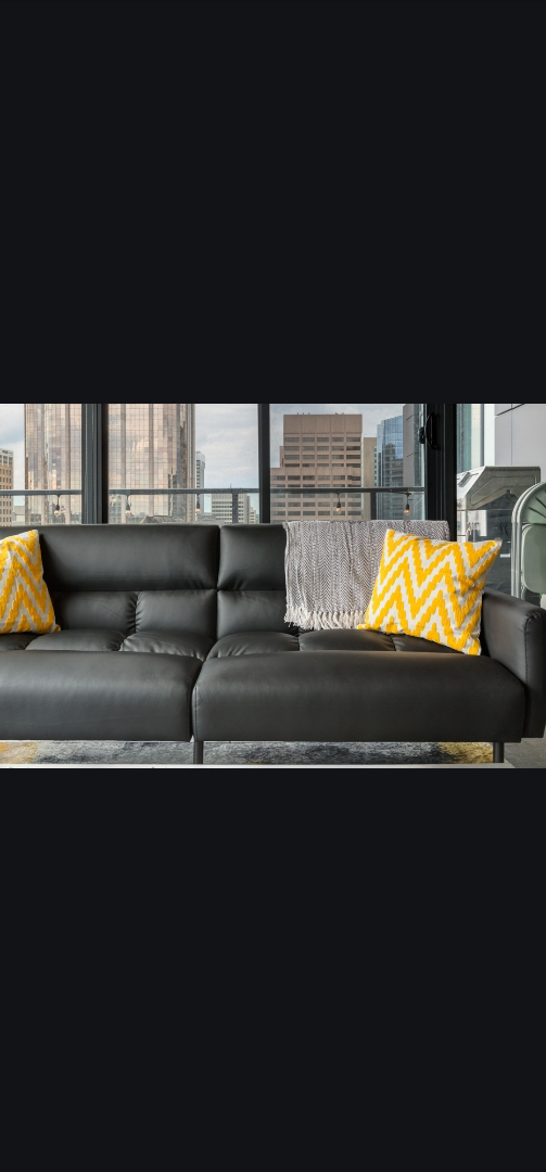 Leather sofa couch - photo 2