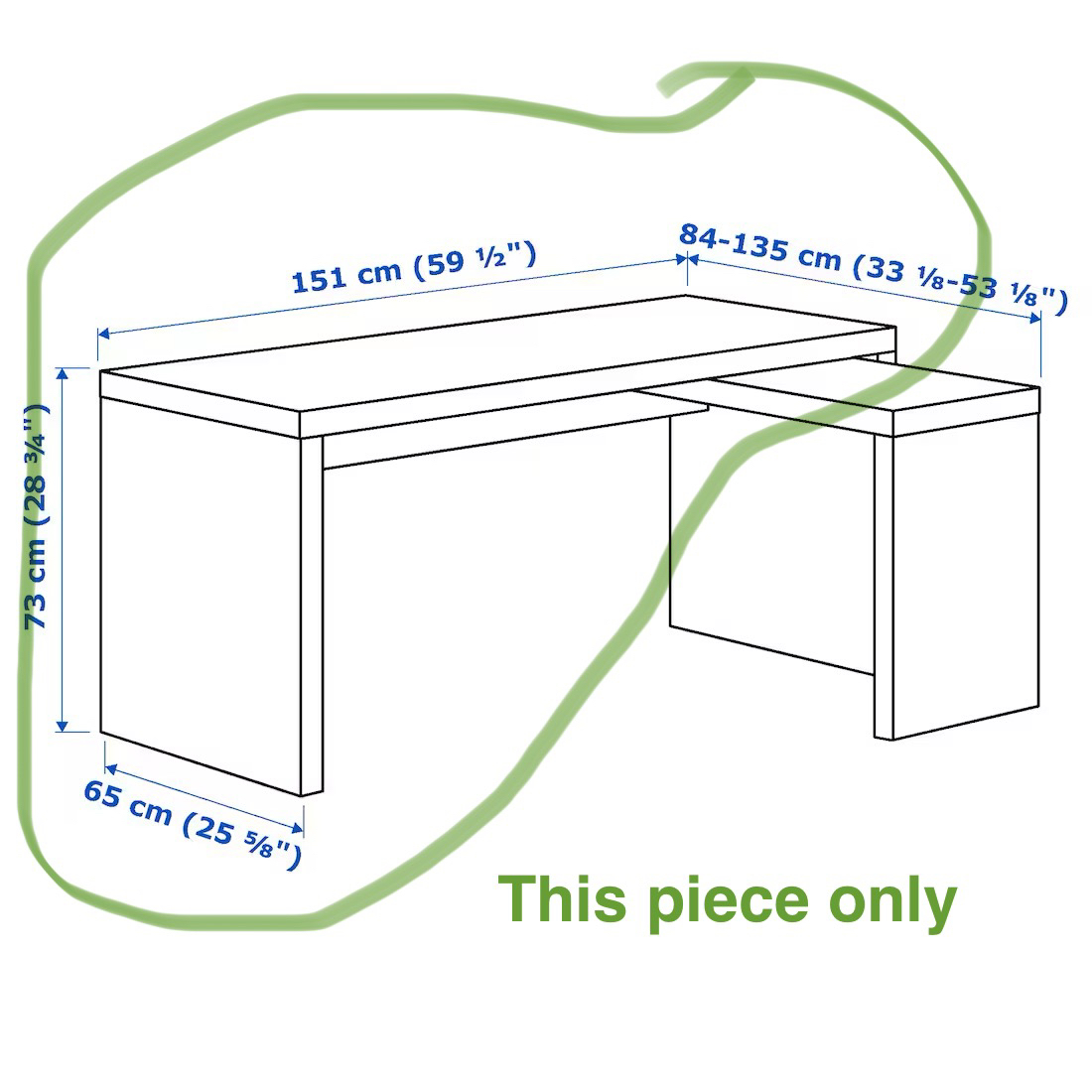 Malm desk - photo 4