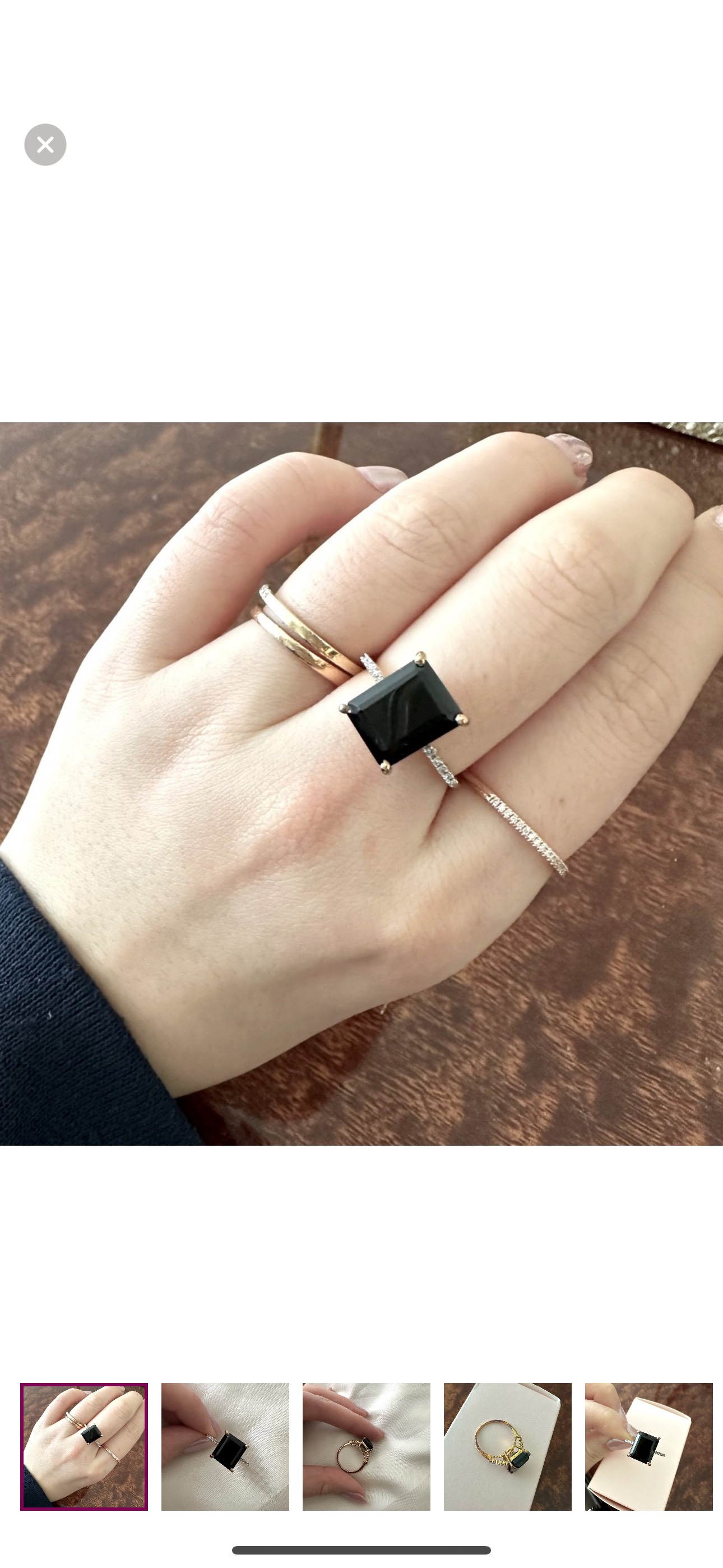 Real onyx women’s ring! image indicator(5)