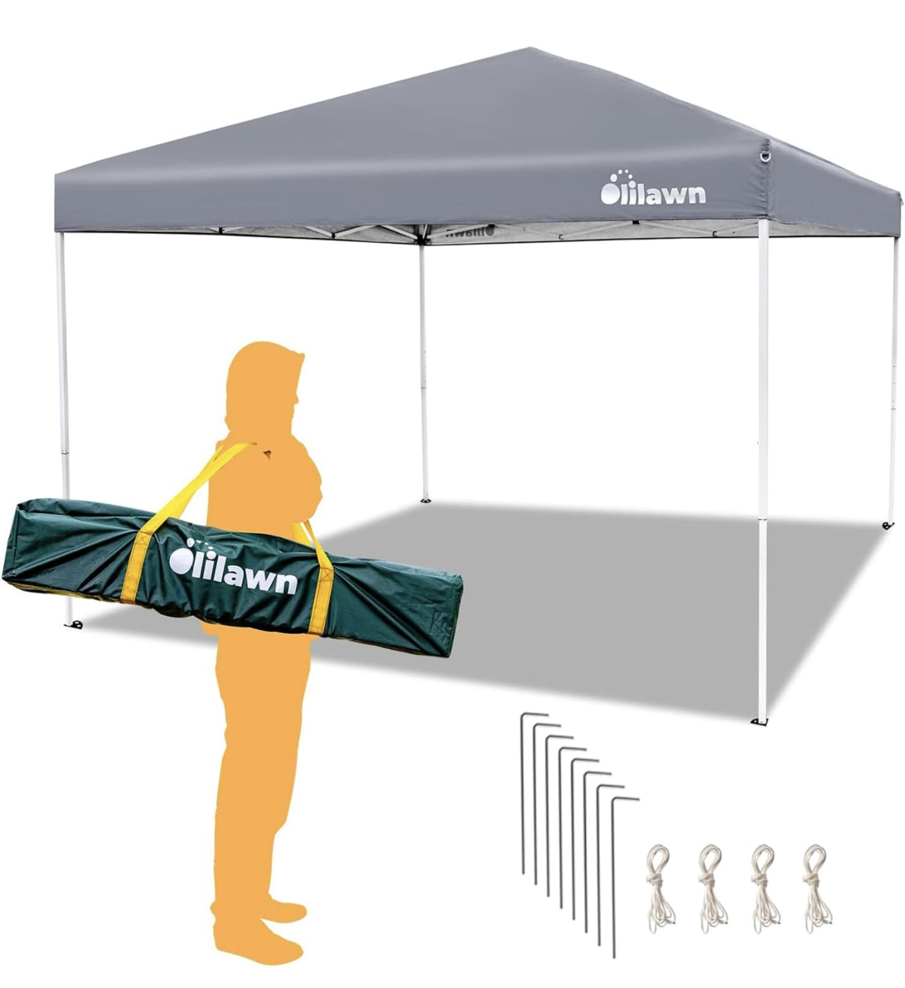10ft Grey Canopy Pop Up Tent-Outdoor Pop Up Tent thumbnail