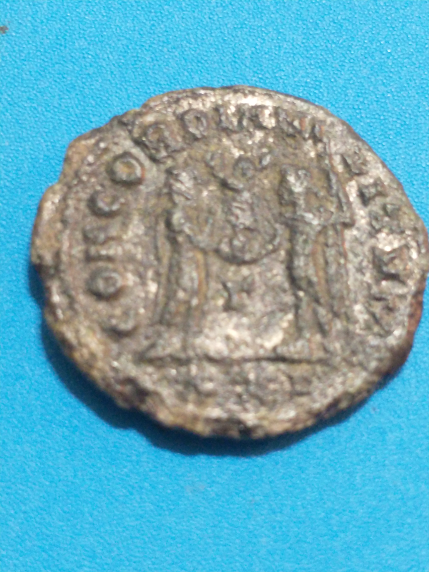 284-305 AD Emperor Diocletian silvered bronze antoninianus thumbnail