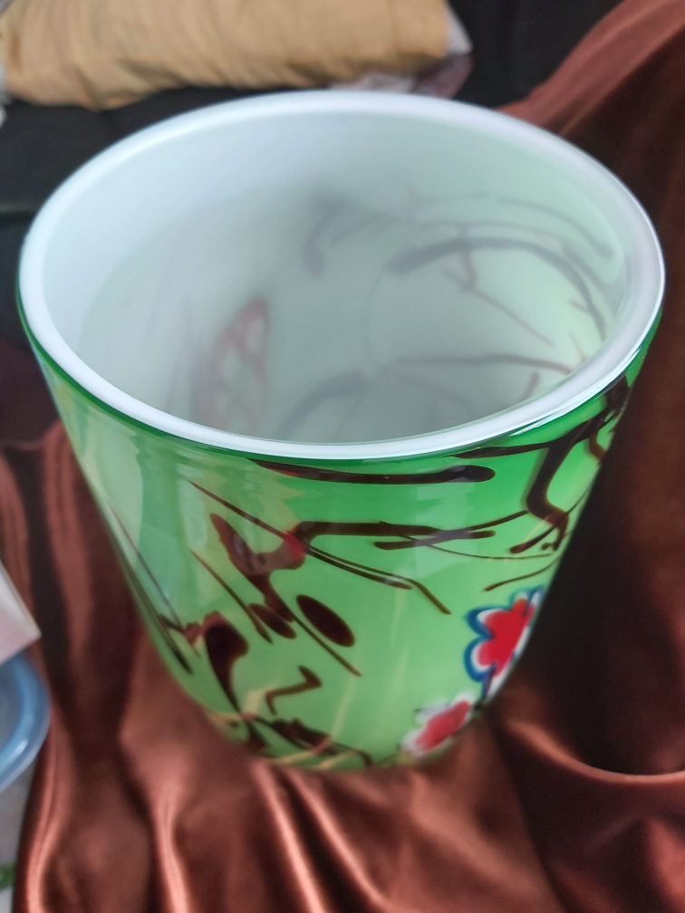 Beautiful green mulit color vase image indicator(3)