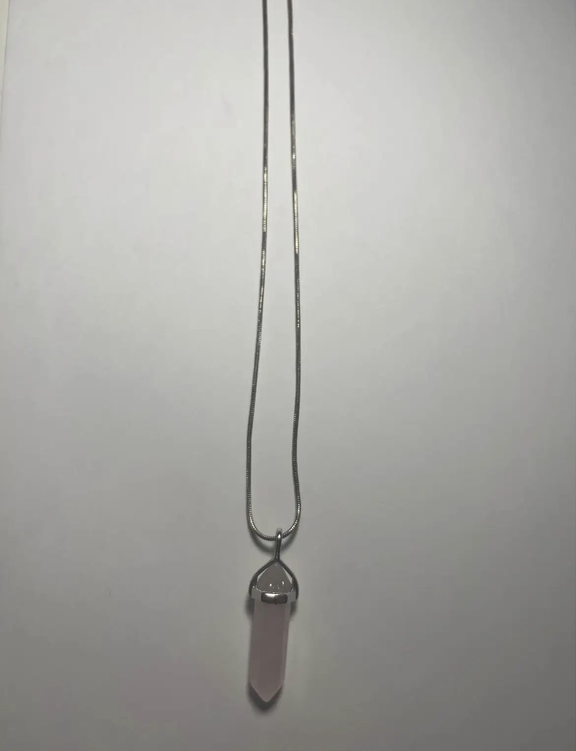 Rose Quartz Crystal Necklace