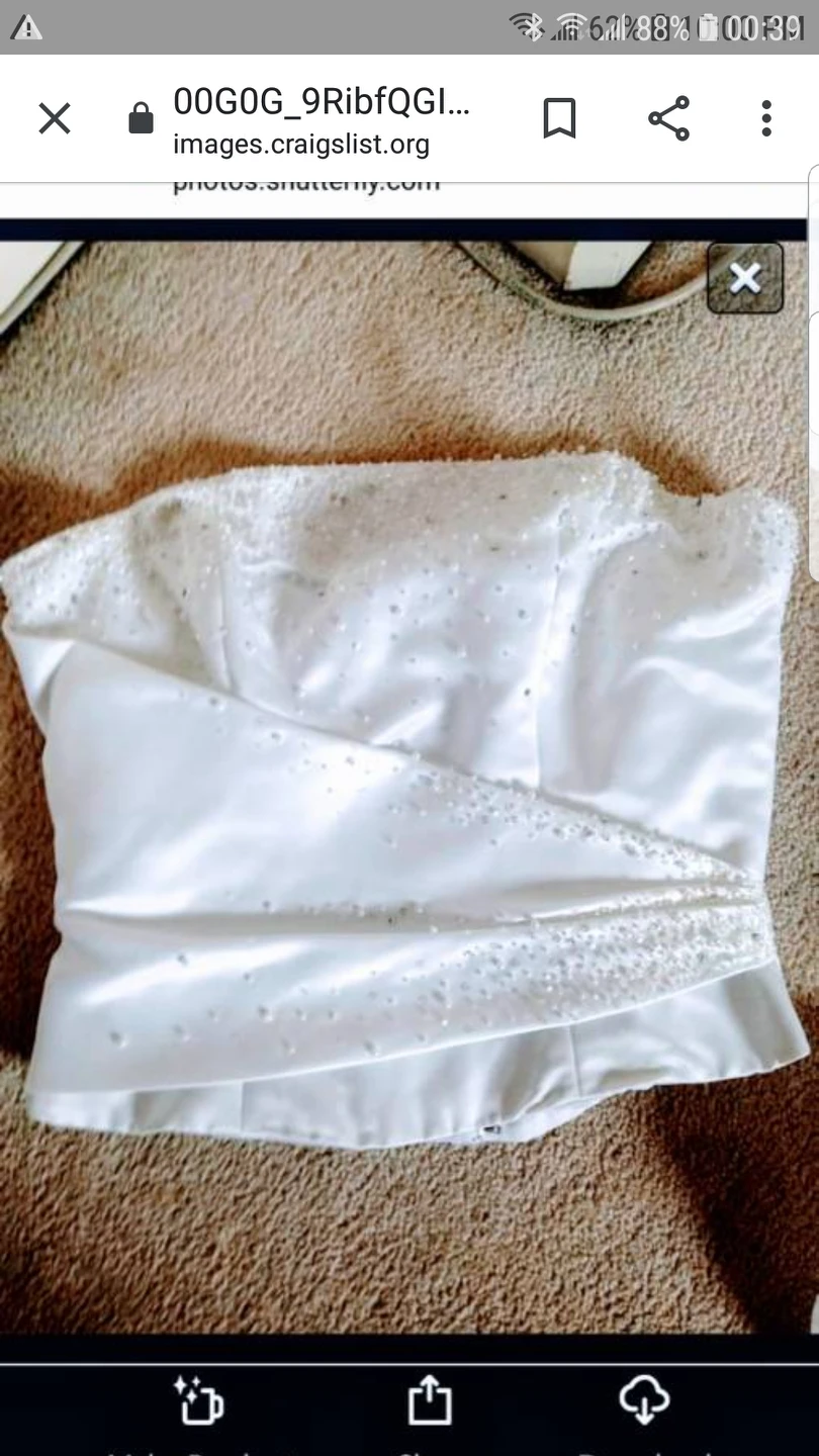 3 pieces white wedding dress