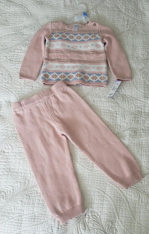 Carters Baby Girl Sweater Set image indicator(2)