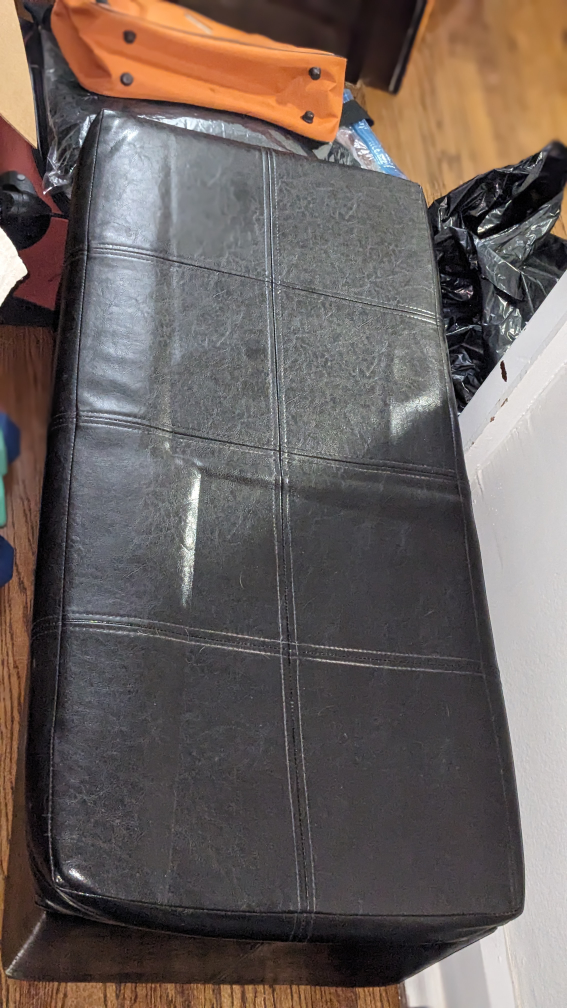 Leather Ottoman