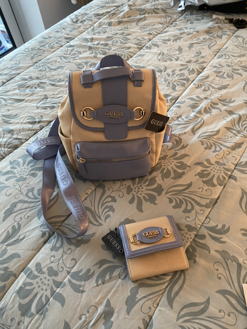 Brand New with Tags Guess Backpack & Wallet thumbnail