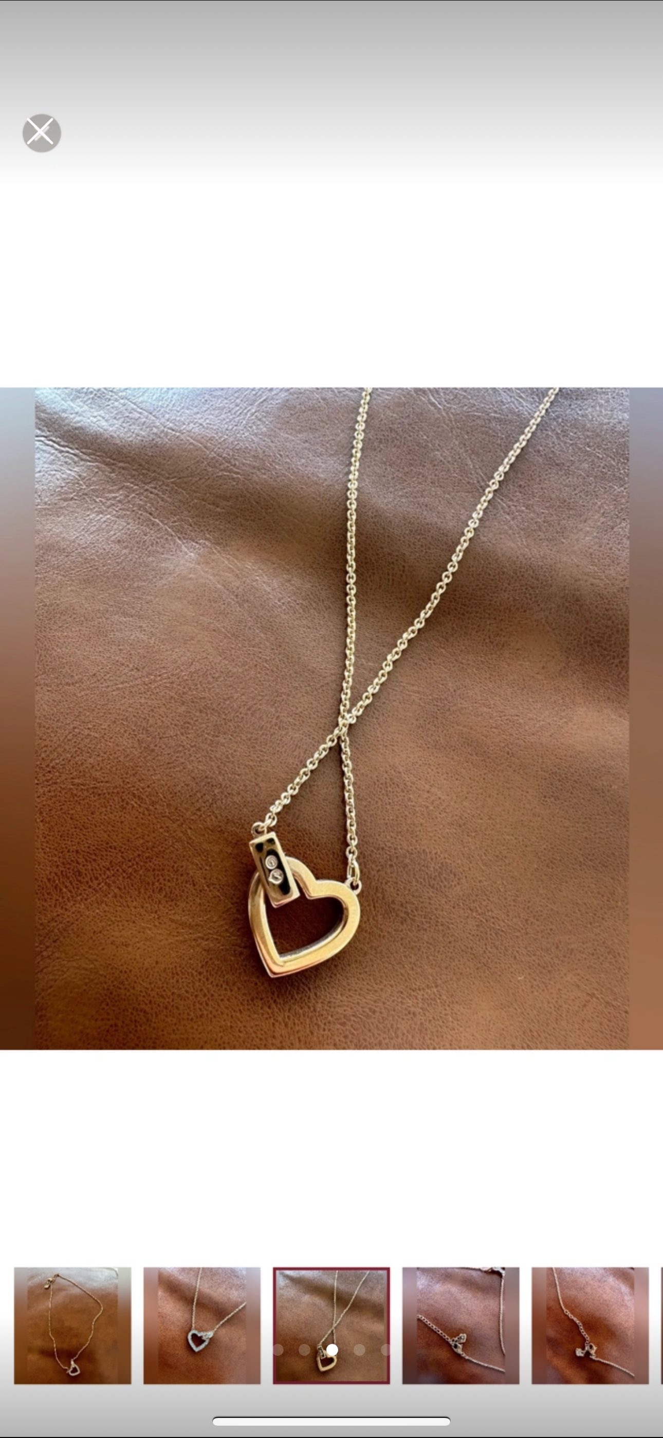 Swarovski rose gold plated necklace image indicator(3)