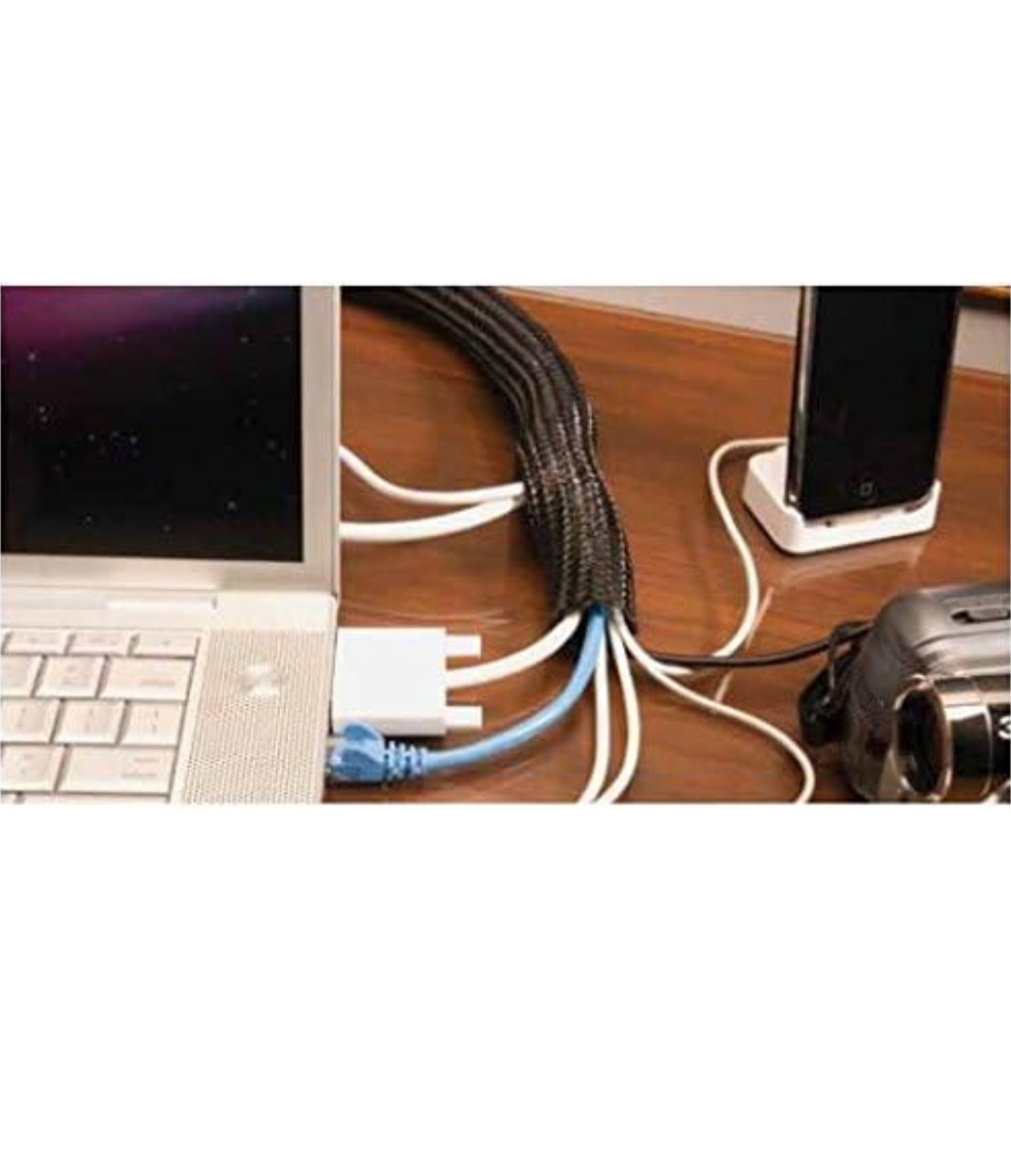 Cable Sleeves F6 Split Sleeving -25 feet Black image indicator(4)