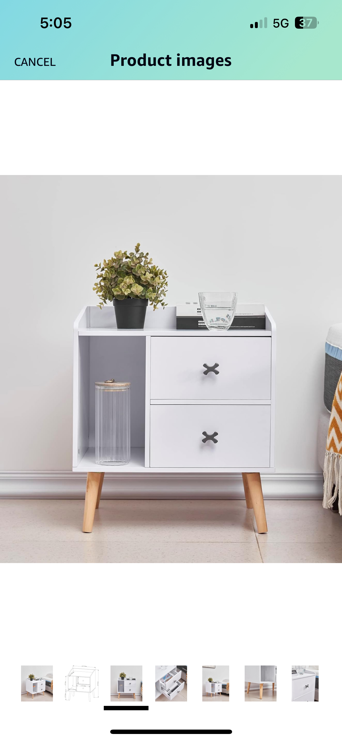 White Nightstand  (need gone asap) thumbnail
