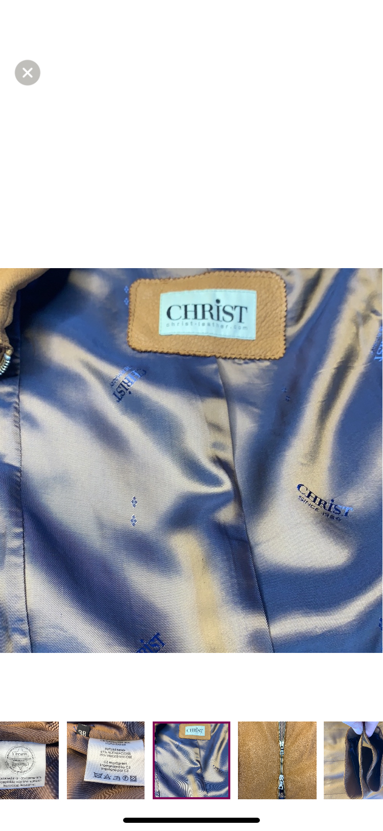 Christ Deer Leather Jacket 🥕 image indicator(7)