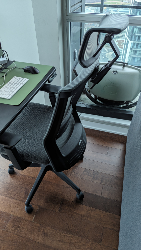 Autonomous AI Office chair, high back with neck rest